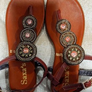Blingy Leather Sandal